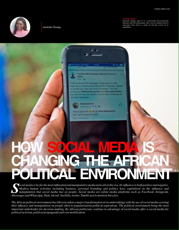 HOW SOCIAL MEDIA IS CHANGING THE AFRICAN POLITICAL ENVIRONMENT